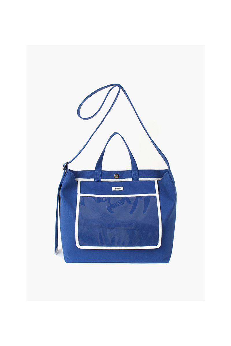 [20春夏] bbyb/bbyb canvas 2way系列蓝色大号帆布包