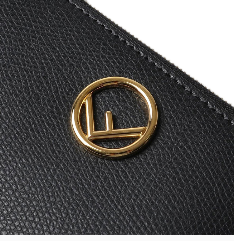 【包税】fendi/芬迪 20春夏 女士黑色皮质f标识拉链钱包钥匙包