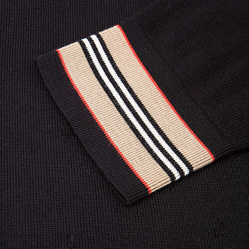 【20春夏】burberry/博柏利 条纹边圆领上衣女士针织衫/毛衣 8008954