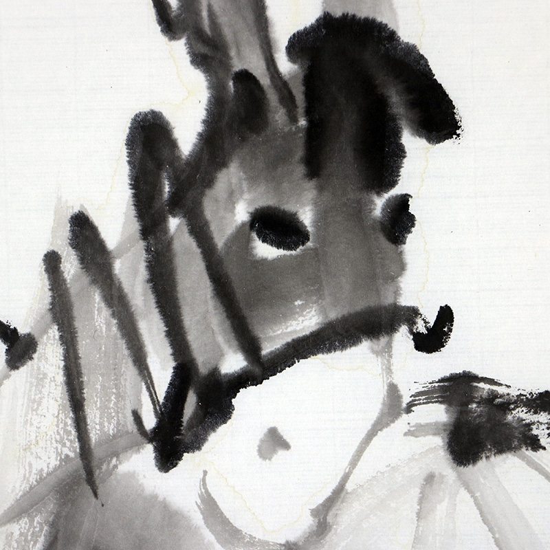 特价/中国美协理事/新汉画创始人王阔海《毛驴图》68x68cm/传统水墨