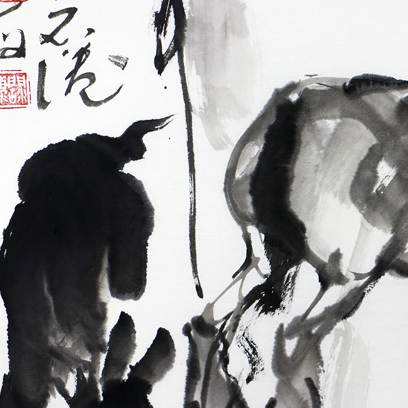 特价/中国美协理事/新汉画创始人王阔海《毛驴图》68x68cm/传统水墨