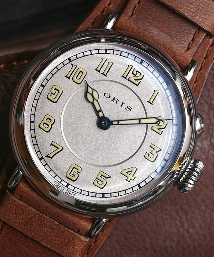 oris/豪利时航空系列大表冠1917限量版复刻机械腕表73277364081