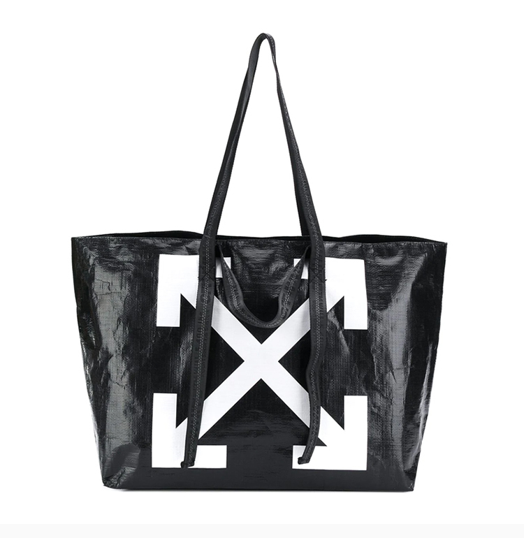 off white/off white 21春夏 女士银色箭头logo透明挎包手提包
