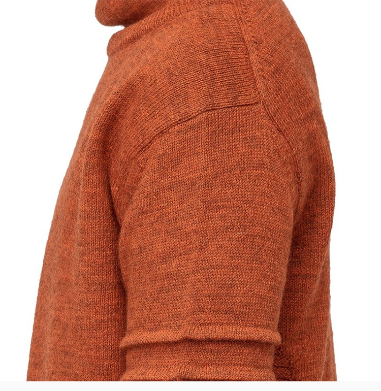 ambush 男装 服装 橙色高领宽松长袖羊毛针织衫男士毛衣