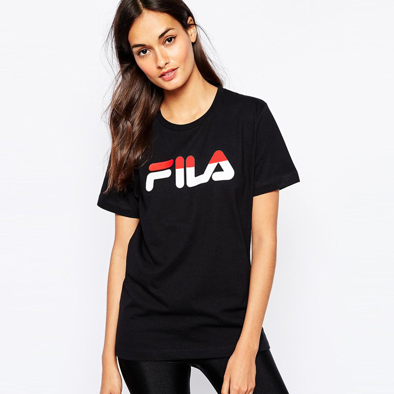 fila/斐乐 情侣款 运动 经典logo 时尚 休闲 圆领 短袖 t恤 百搭 时尚