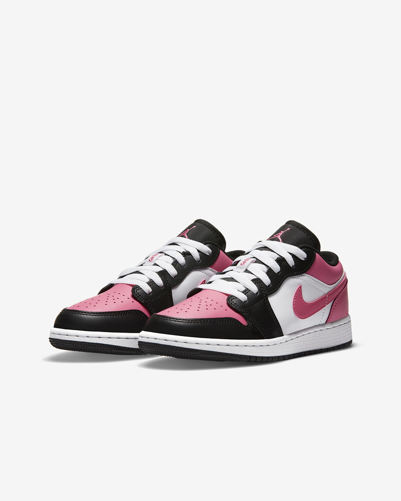 nike air jordan 1 low aj1 黑白粉 黑粉脚趾 低帮 554723-106