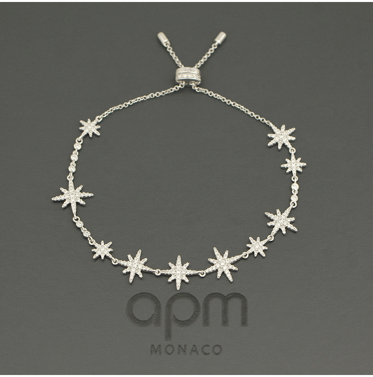 【国内现货】apm monaco/apm monaco气质六芒星流星手链 ab4112ox