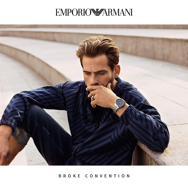 Emporio Armani/安普里奥阿玛尼 阿玛尼手表时尚休闲皮带石英时尚腕表男士腕表 AR2500