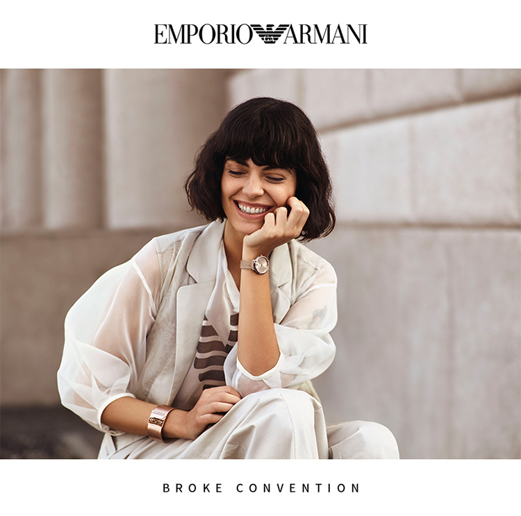 Emporio Armani/安普里奥阿玛尼 阿玛尼手表钢制表带经典时尚休闲石英女士腕表 AR1682