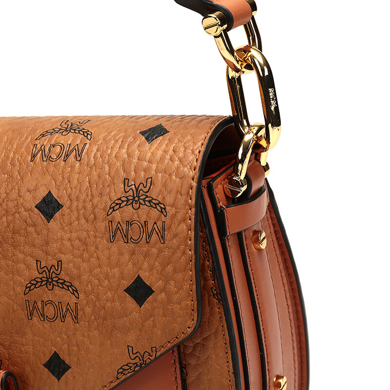 mcm/mcm 女士干邑色小号斜挎包 mwsaspa07-co001