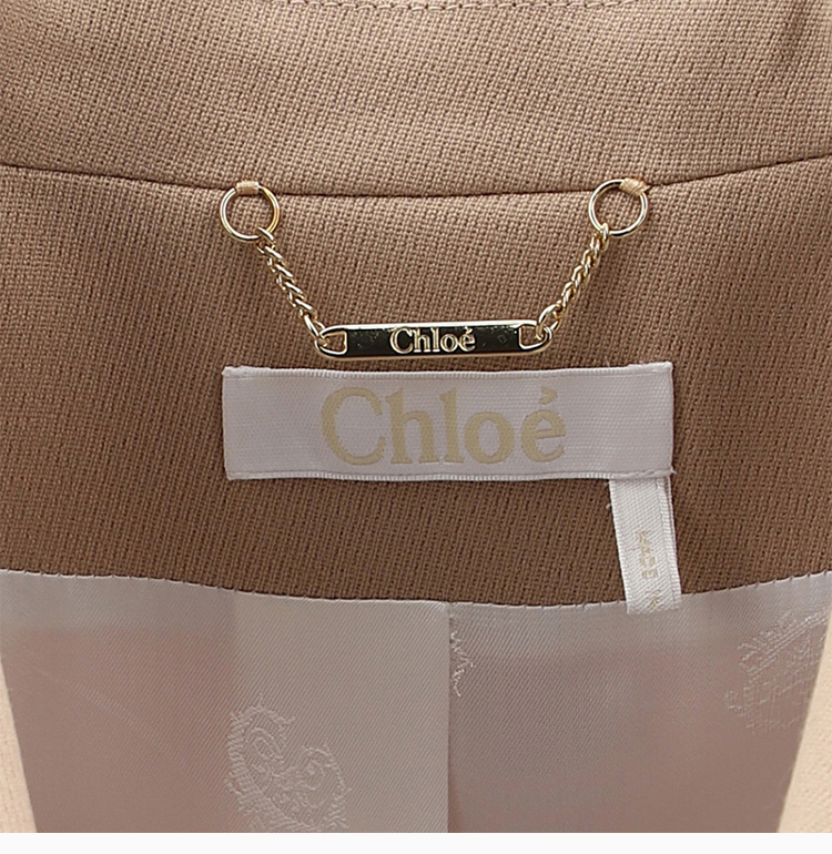 chloe/克洛伊 20秋冬 女装 服饰 裸色翻领双排扣 女士西服外套