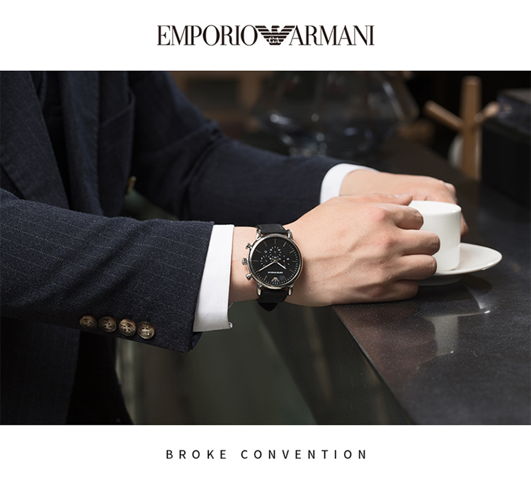 Emporio Armani/安普里奥阿玛尼 阿玛尼手表男士镂空机械皮带机械腕表 AR1947