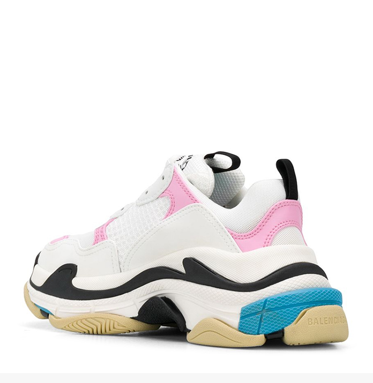 balenciaga/巴黎世家【20秋冬新款】女士白色拼色涤纶徽标刺绣时尚