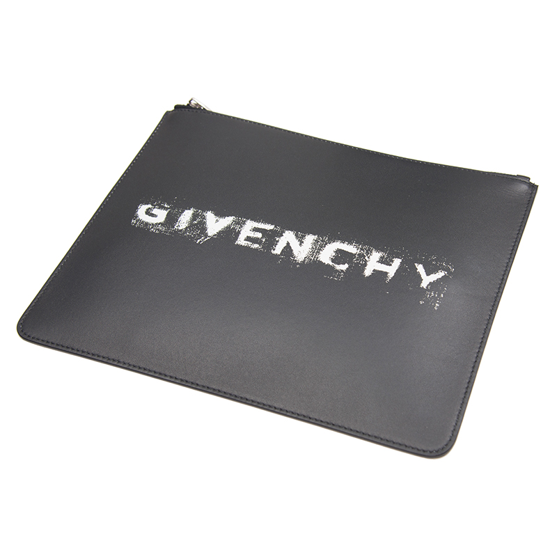 givenchy/纪梵希 男士黑色皮质手拿包 bk600jk0kk-004【下单不可取消
