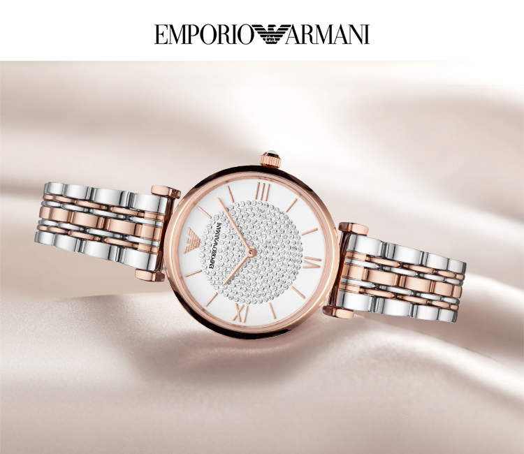 Emporio Armani/安普里奥阿玛尼 阿玛尼手表女士星星耳钉套装满天星石英手表 AR80035