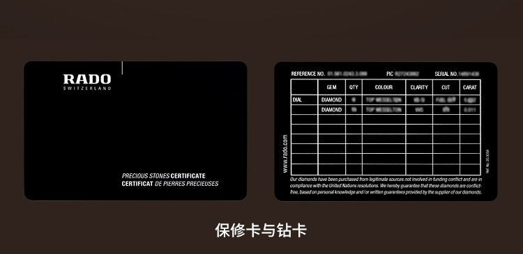 RADO/雷达瑞士手表 真系列等离子高科技陶瓷表带机械男士手表 40mm深灰色盘 R27057732