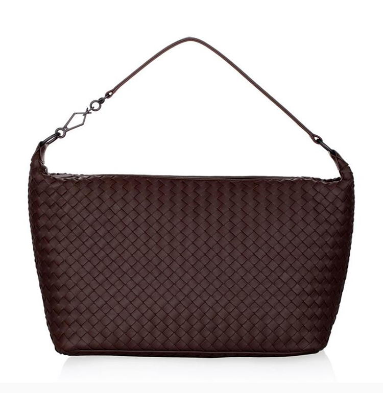 bottega veneta/葆蝶家 女士羊皮经典编织织物单肩包手提包