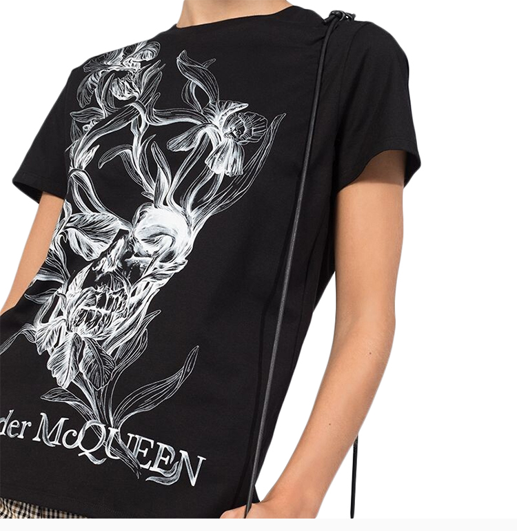 【包税】alexander mcqueen/亚历山大麦昆 女装 服装 棉质骷髅头印花