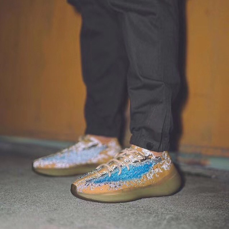 adidas yeezy boost 380 蓝棕 燕麦 满天星 椰子情侣 跑步鞋fx9847