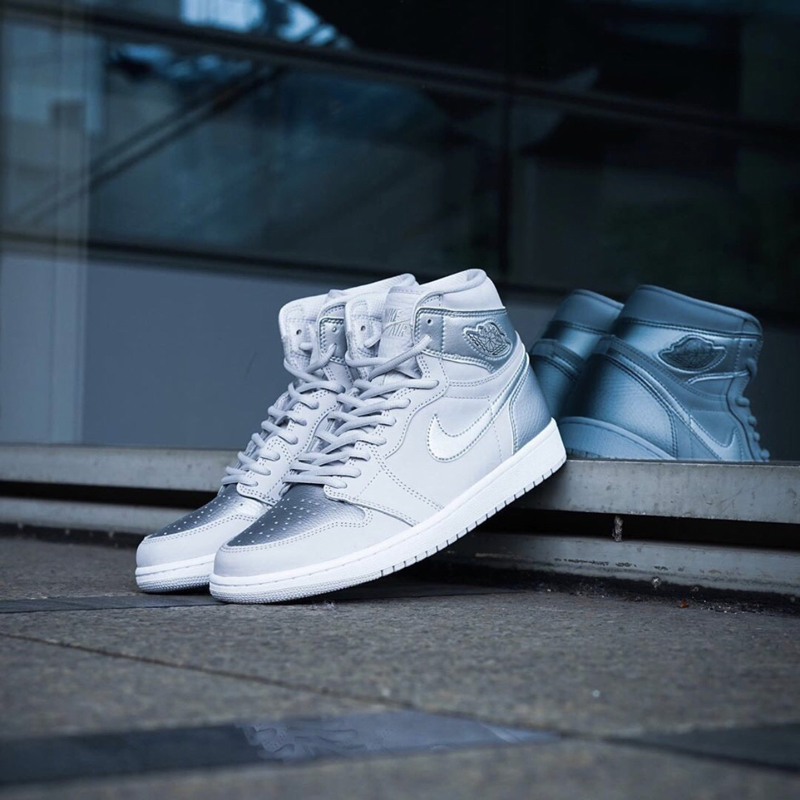 nike/耐克 air jordan 1 high og 男女同款 aj1 灰银 日本限定 经典