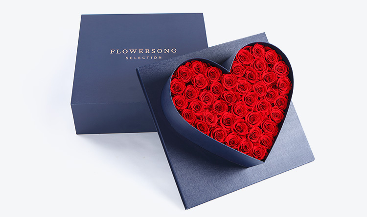 FLOWERSONG「倾世之爱」奢宠-奢华定制60cm巨型礼盒,限量发售-厄瓜多尔进口红色永生玫瑰七夕情人节生日礼物