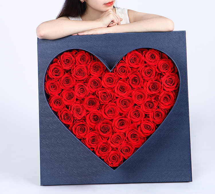 FLOWERSONG「倾世之爱」奢宠-奢华定制60cm巨型礼盒,限量发售-厄瓜多尔进口红色永生玫瑰七夕情人节生日礼物