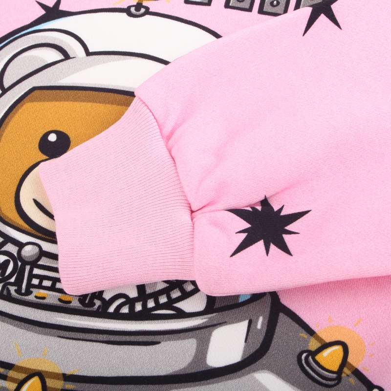 【包税】moschino/莫斯奇诺 女士太空熊印花长袖连帽卫衣 d t1702