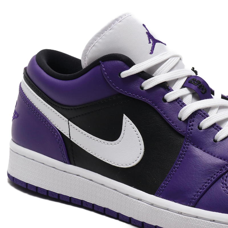 nike/耐克 air jordan 1 low 男女同款 aj1 黑紫脚趾 葡萄 低帮篮球鞋