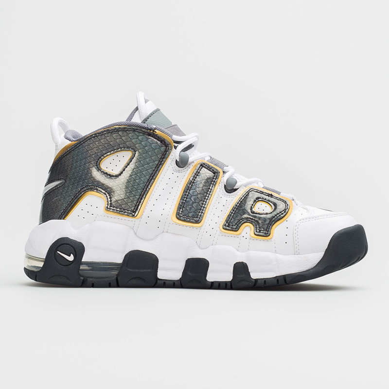 nike/耐克 air more uptempo 皮蓬 大air 灰白 蛇皮纹 女子篮球鞋 cq