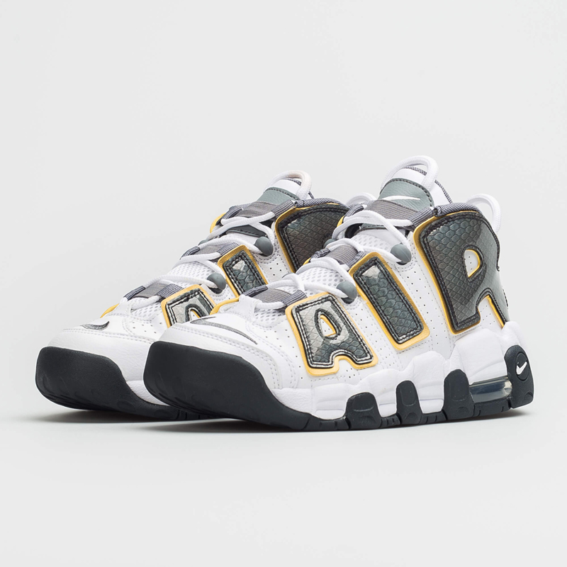 nike/耐克 air more uptempo 皮蓬 大air 灰白 蛇皮纹 女子篮球鞋 cq