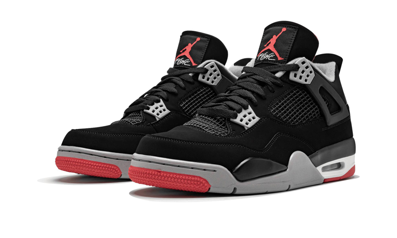 nike/耐克 air jordan 4 bred aj4 黑红公牛 经典复刻篮球鞋 男士