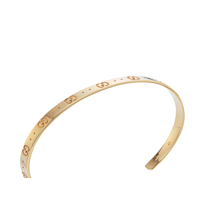 gucci/古驰icon18k黄金开口手镯yba434524001