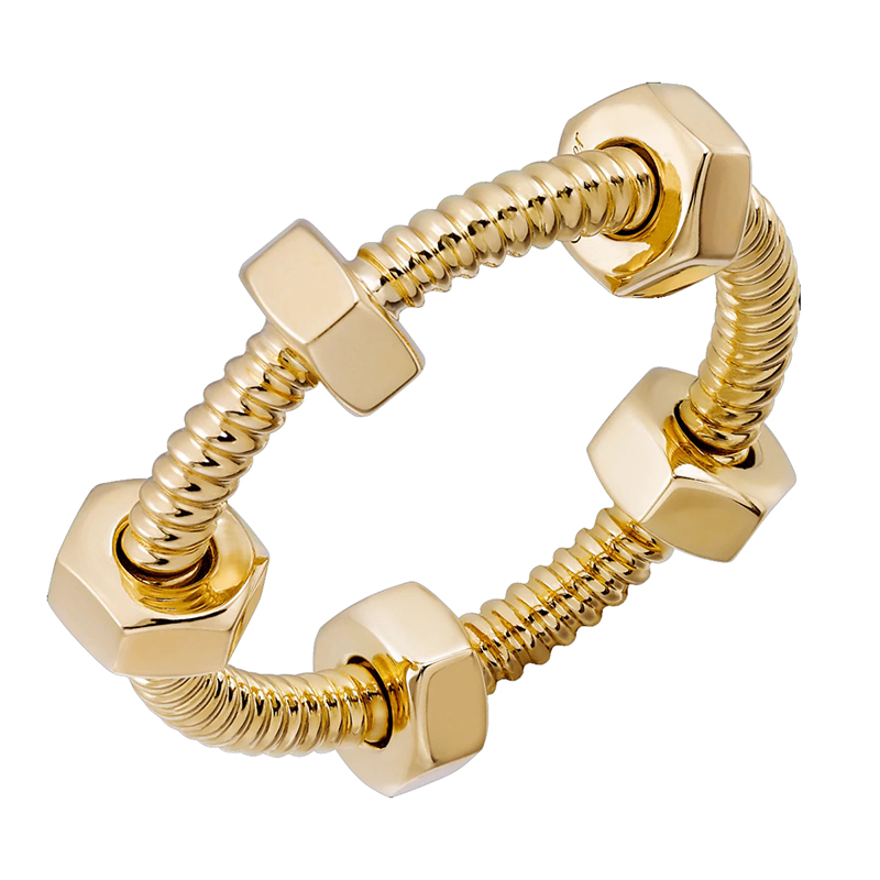 卡地亚 2020新款 ecrou de cartier 18k金黄金螺丝钉戒指b4227200