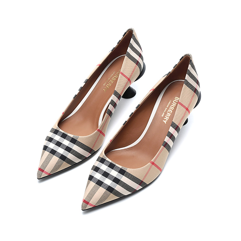burberry/博柏利 女款织物尖头高跟鞋80240751
