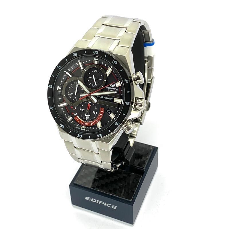 casio/卡西欧 ef系列 银色 太阳能 防水 不锈钢 矿物玻璃 太阳能 腕表