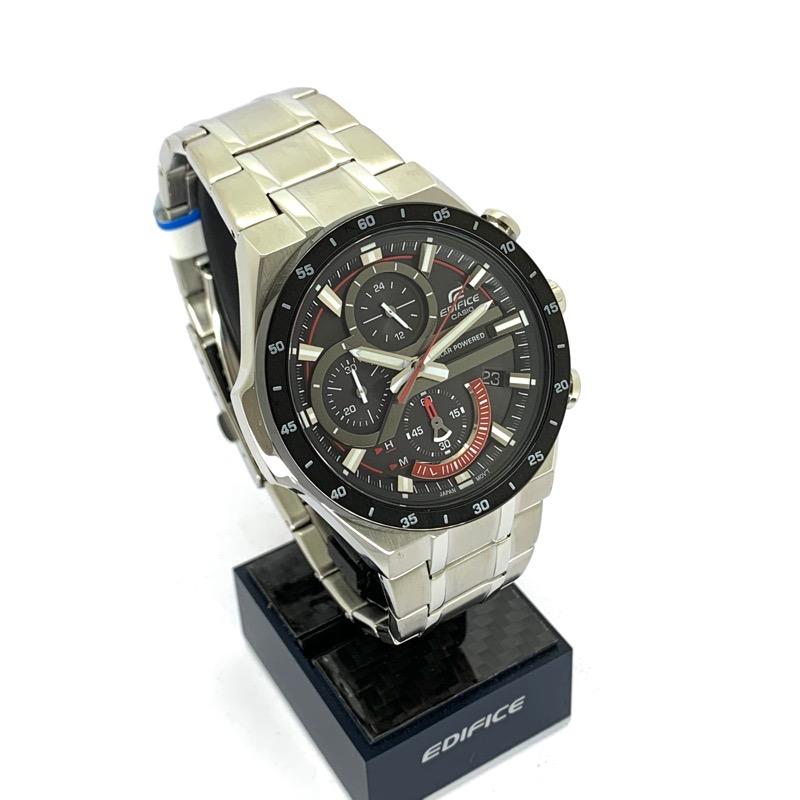 casio/卡西欧 ef系列 银色 太阳能 防水 不锈钢 矿物玻璃 太阳能 腕表