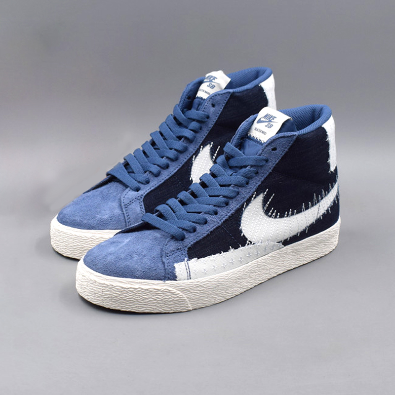 nike/耐克 20年秋季 男款 sb blazer mid sashiko 刺绣 大钩子 中帮