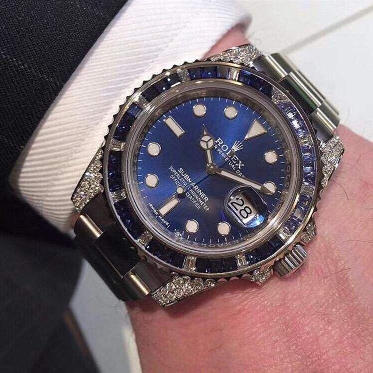 rolex/劳力士 潜航者型系列 116610后镶钻 自动机械腕表(95新已使用)