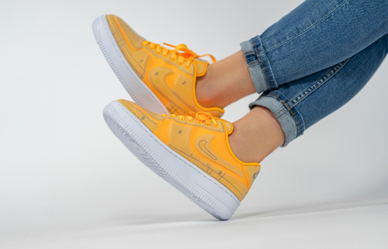 air force 1 07 lx af1 解构空军 激光橙 数字手稿 空军一号 情侣