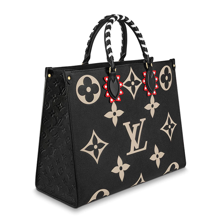 louis vuitton/路易威登 lv crafty onthego 大号手袋牛皮 m45373(附