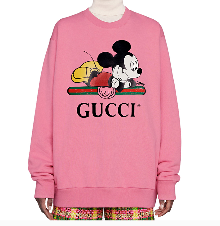 gucci 古驰 disney x gucci联名款 女士白色卫衣 469250-xjb8c-9230