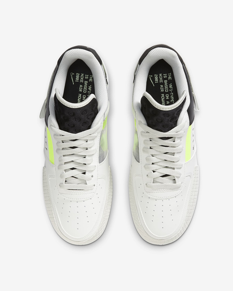 nike耐克 休闲鞋 2020秋冬 air force 1 type af1 空军一号 黑黄 解构