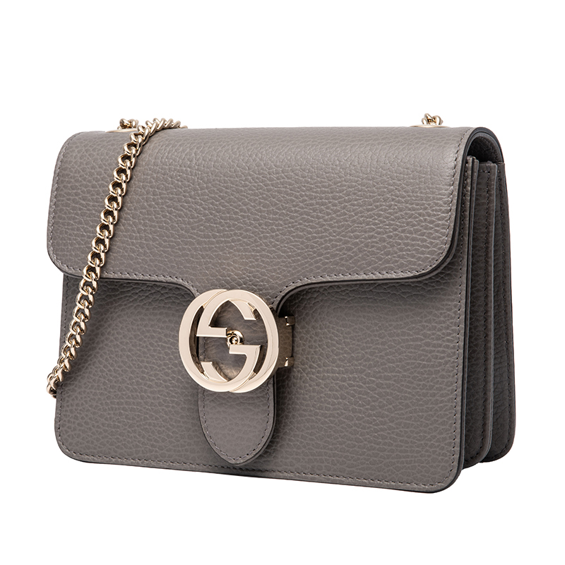 gucci/古驰 女士黑色牛皮小号邮差风琴单肩斜挎包 510304 cao0g 1000