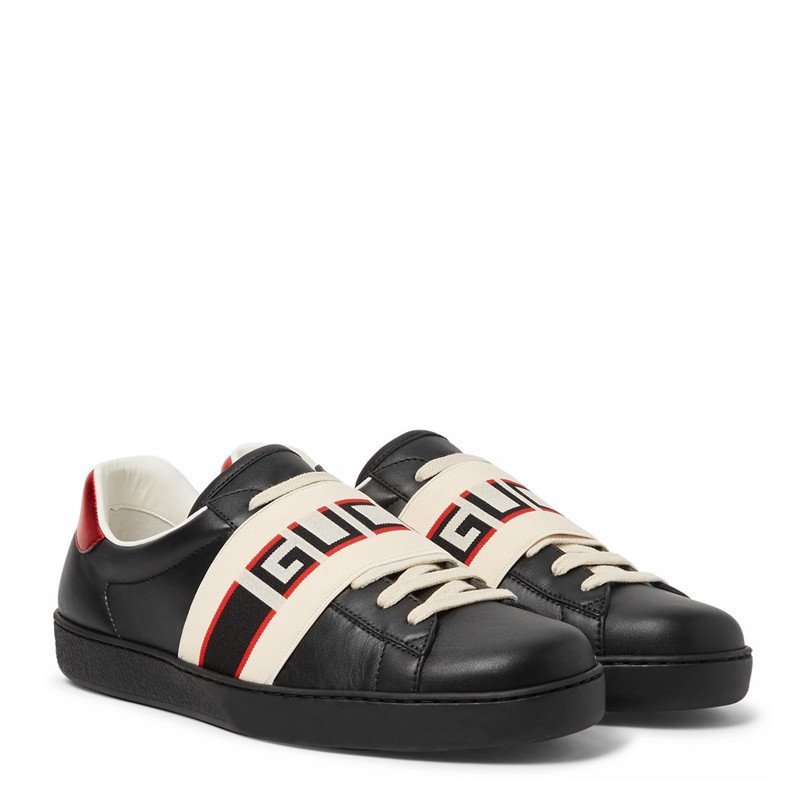 gucci/古驰 男鞋 小白鞋 品牌字母logo 男士皮革时尚