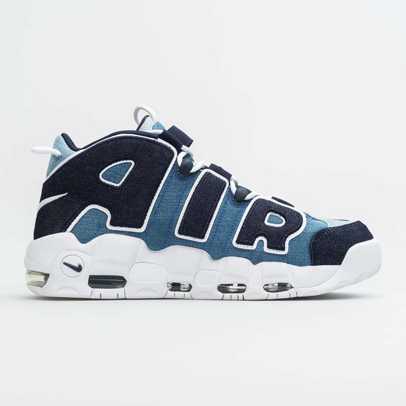 nike/耐克 篮球鞋 air more uptempo 皮蓬 大air 牛仔蓝 丹宁 男女