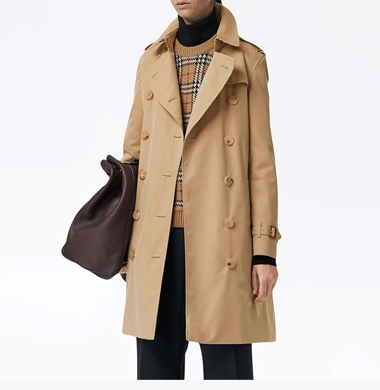 burberry 博柏利 女士肯辛顿版型 - 中长款 heritage trench 风衣