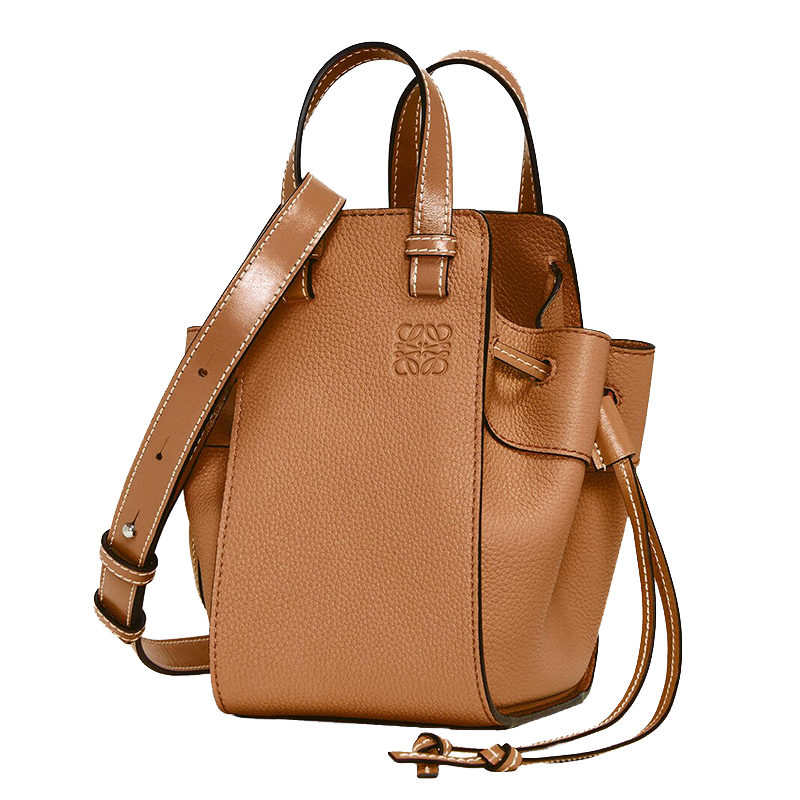 【包税】loewe/罗意威 2020秋冬新款hammock系列 迷你女士浅焦糖色