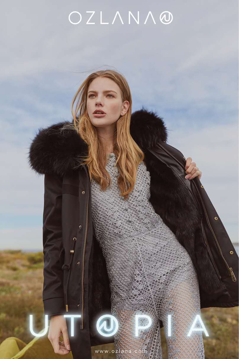 ozlana au/ozlana au派克皮草大衣 经典狐狸毛保暖时尚毛领皮草派克服