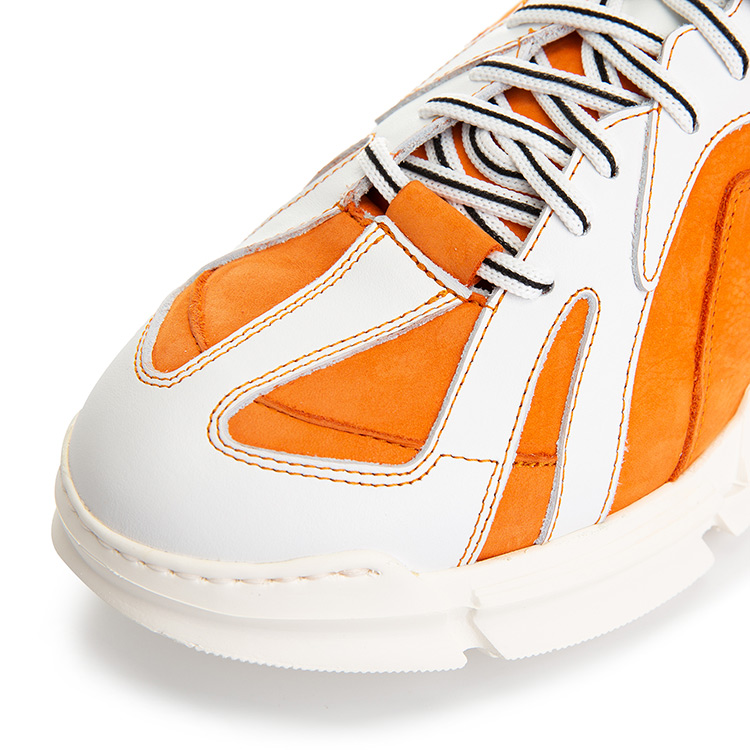 mackenzie/安德鲁·麦肯锡amk橙红拼色时尚潮流百搭男士休闲运动鞋