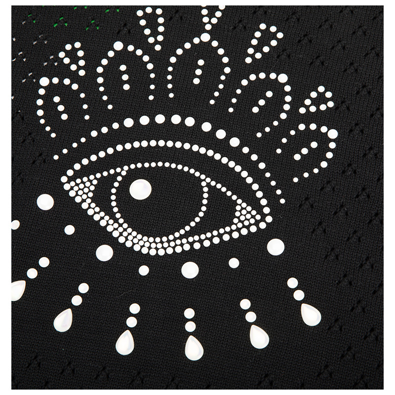 【国内现货】kenzo/高田贤三眼睛图案设计黑色女士针织衫/毛衣